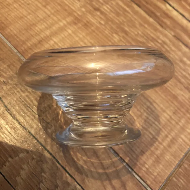 Unusual Vintage Georgian Style Glass 2” High Graduated Step Stem
