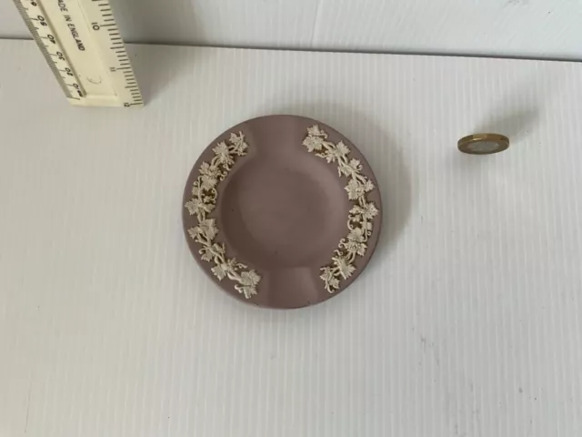 Rare Vintage Wedgwood England Jasperware Jasper Ware Lilac Ashtray