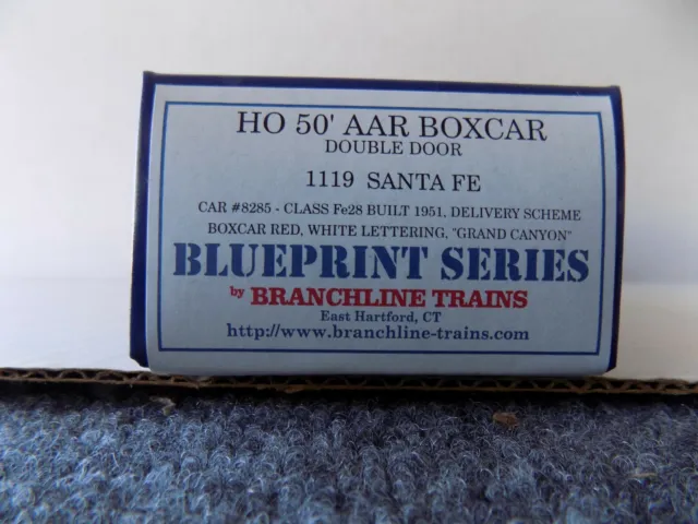 50 '.Aar Box Car  Double Door  Santa Fe Grand Cany.  By Blueprint Branchline Nos