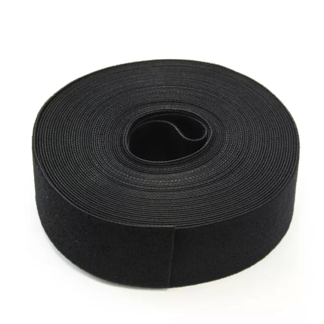 30FT REUSABLE 1.5 Inch Roll Hook & Loop Cable Fastening Tape Cord Wraps Straps