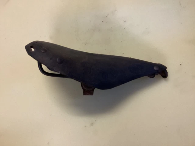 Selle De Vélo De Course Ancienne - Marque GLORIEUSE - Cuir Marron - France