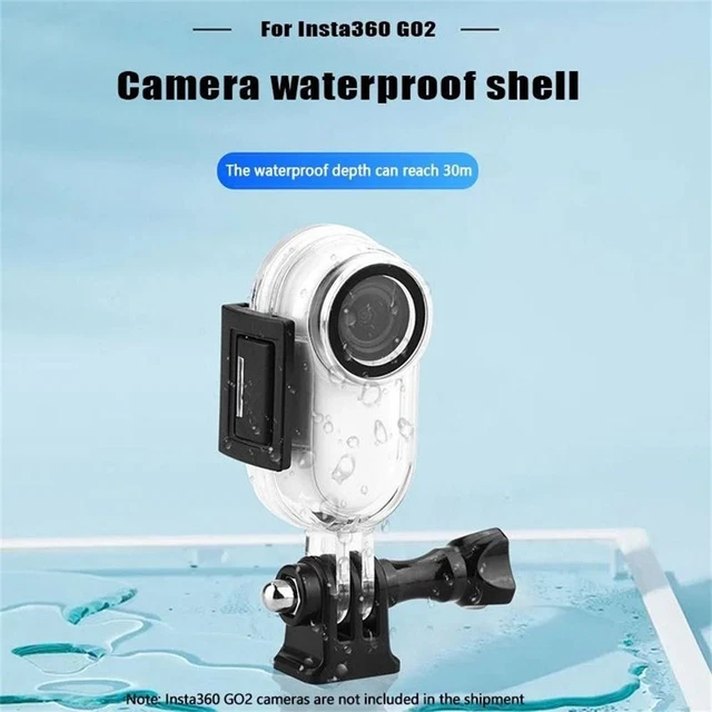Funda protectora de marco de protección para Insta360 GO2 impermeable carcasa estuche de buceo profundo