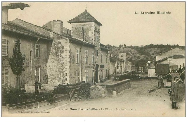 54.MONCEL SUR ROPE.n°31899.LA PLACE ET LA GENDARMERIE
