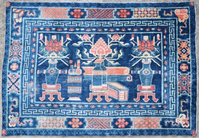 Tapis rug ancien Chinois Chine 1900