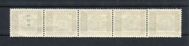Berlin 204 Bedeutende Deutsche 20 Pf. 5erstreifen Nummer 605 postfrisch (9338)