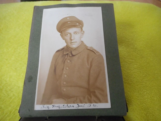 29 Foto 1wk Album Fotoalbum Soldat Füs. RGT 40 Achen Triberg Portrait Frau EK 16