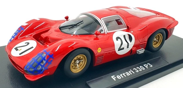 WERK83 1/18 Ferrari 330 P3 4.0L #21 – 24H Du Mans 1966 – Bandini/Guichet – Modèle Neuf