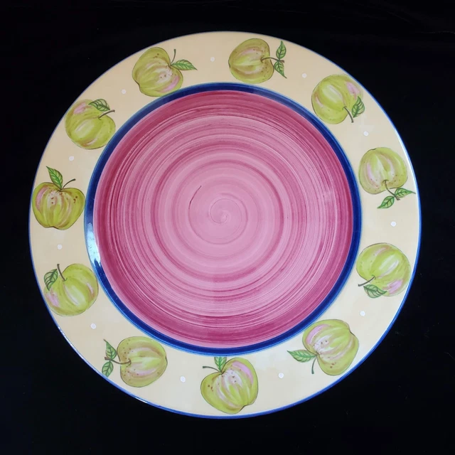 Essex Collection Fruit Punch Apples Dinner Plate Heather Outlaw Kurpis