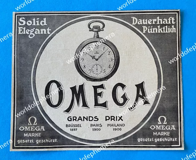 Omega Uhren Uhr Taschenuhr Solid Dauerhaft Elegant Pünktlich Grand Prix  1911