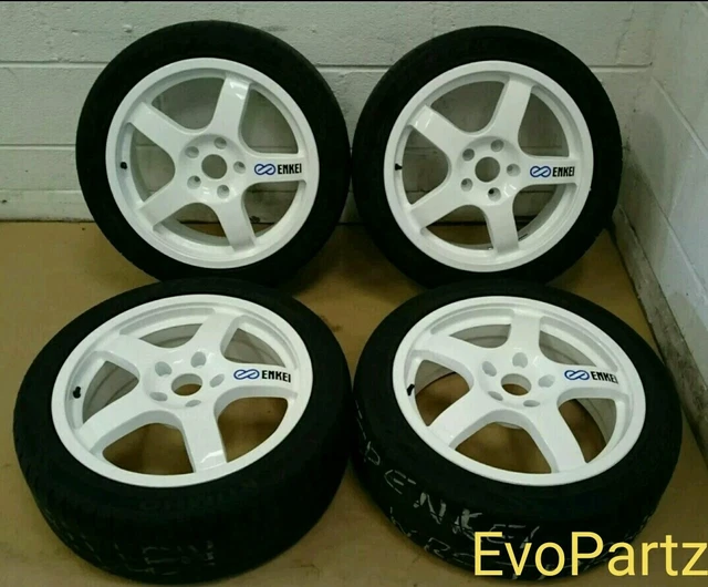 MITSUBISHI LANCER EVO 4 IV Enkei WRC Tarmac Evo Wheels Alloys 17 x 7 ...