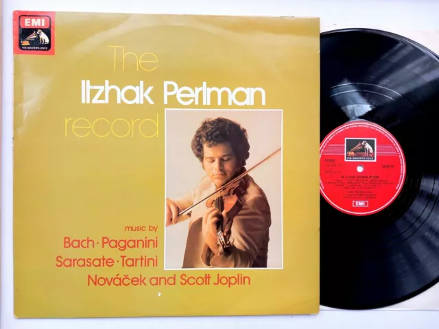 The Itzhak Perlman Record - Bach Paganini Sarasate Vinyl LP EMI SEOM 22