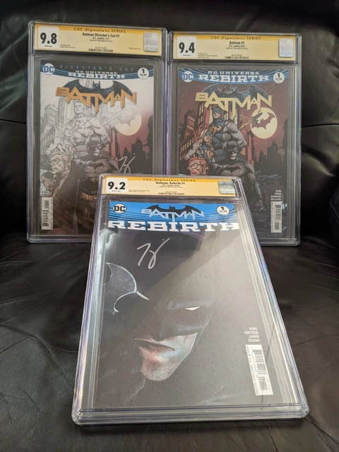 Batman #1 (2016) CGC SS Tom King Lot Of 3 Includes 9.8 Batman Director's Cut #1!