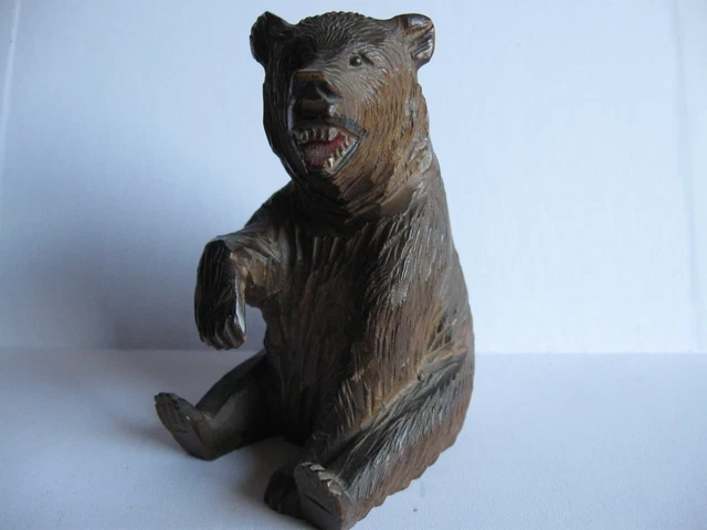 Lot De 2 Figurines Oscillantes En Bois Forêt-Noire - Couple D'animaux, Souvenir Traditionnel