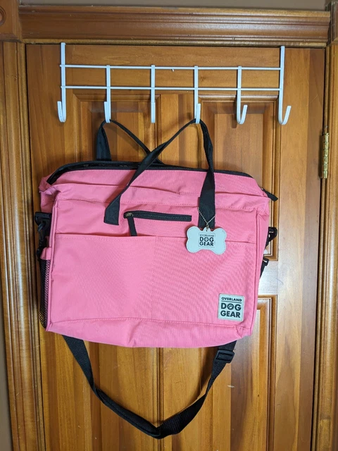 Overland Dog Gear-Mobile Day Away Travel Bag-Pink-Adjustable Strap-Pockets-11x16