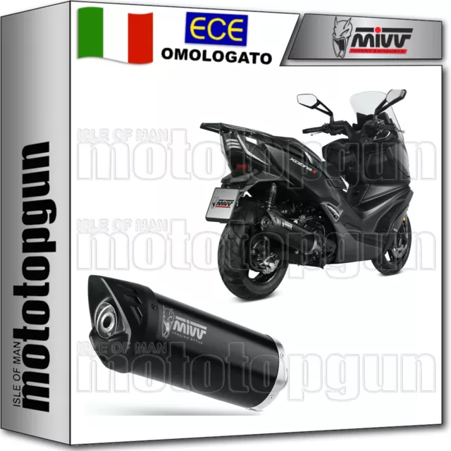 Mivv Scarico Omologato Catalizzato Mover Inox Nero Kymco Xciting 400I S 2019 19