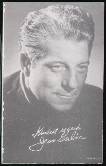 JEAN GABIN Movie Stage Actor Vtg Penny Arcade Exhibit Old Vending Card Postcard