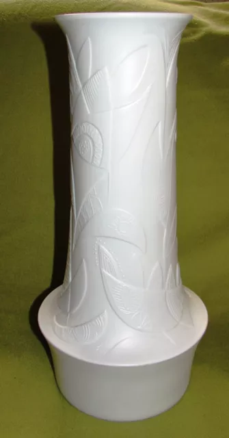 Lorenz Hutschenreuther Porzellan Vase; Entwurf C. Fischer 1969
