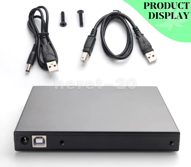 USB 2.0 Slim External Case Enclosure for 12.7mm IDE CD DVD ODD RW Burner Drive