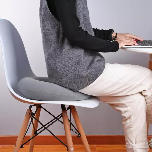 Hip Support Medical Hemorrhoid Seat Pad Inflatable Anti Bedsore (Grey)