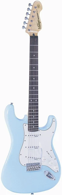 Vintage Guitars V6 Reissue Electric Guitar - Laguna Blue Vintage Guitars V6 Reissue Electric Guitar - Laguna Blue