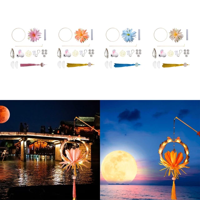 Kit Lanterne DIY Enfant - Lanterne étoile Multicolore Avec Bâton Lumineux - Activité Créative Fête, Noël, Anniversaire