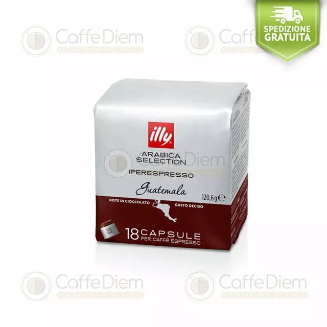 216 Capsule Cialde Caffè illy Iperespresso GUATEMALA 100% Arabica Selection