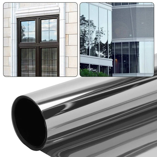 Mirror Film Sun Protection Privacy Reflective Solar Static Cling Thick