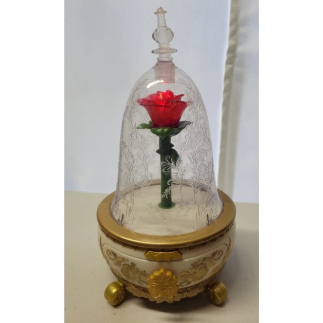 DISNEY BEAUTY AND the Beast Movie Enchanted Rose Light Up Musical