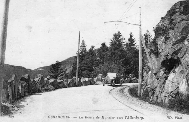 *6512 cpa 88 Gerardmer - the road from Munster to the Altenberg