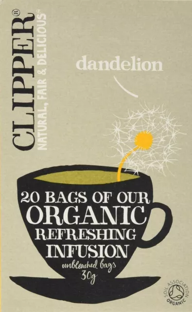 Clipper Organic Dandelion Tea Bags | 120 Dandelion Leaf Infusion Teabags