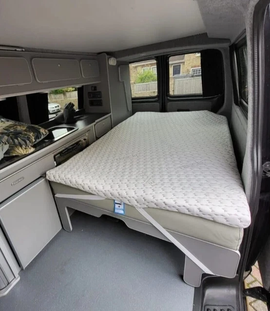 LUXURY CAMPER VAN Mattress Topper for VW T4/T5/T6 Rock n Roll Style