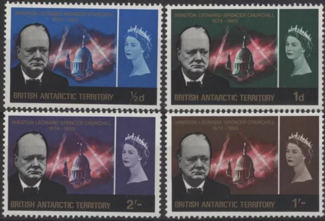 British Antarctic Territory 1966 Churchill set of 4, mint MNH