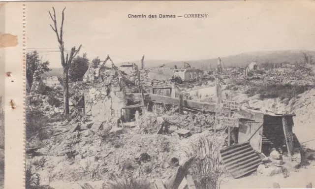 Cpa 02 Chemin Des Dames  Corbeny