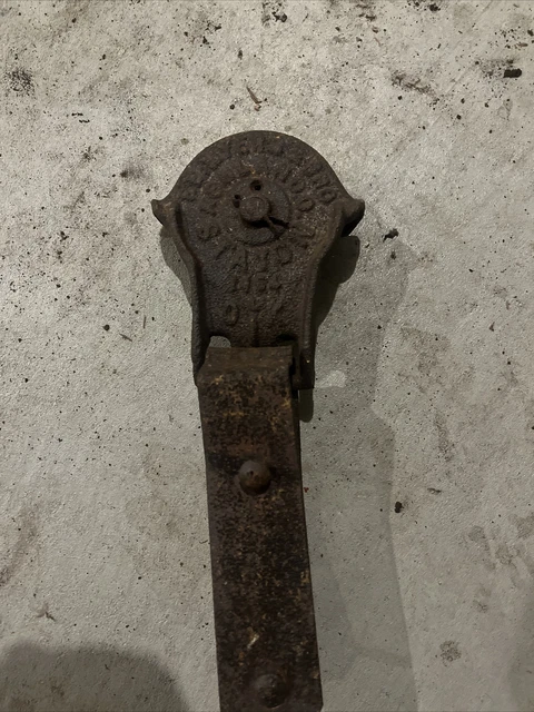 Antique Vintage Cast Iron FE Myers Barn Door Rollers Barn Farm Tool