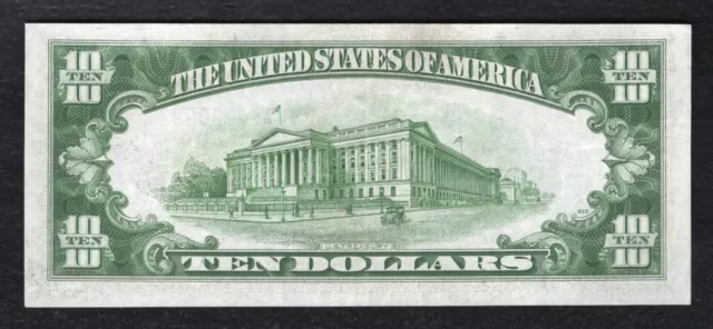 Fr 2309 1934-A $10 Ten Dollars “North Africa” Silver Certificate Ef (C) 2