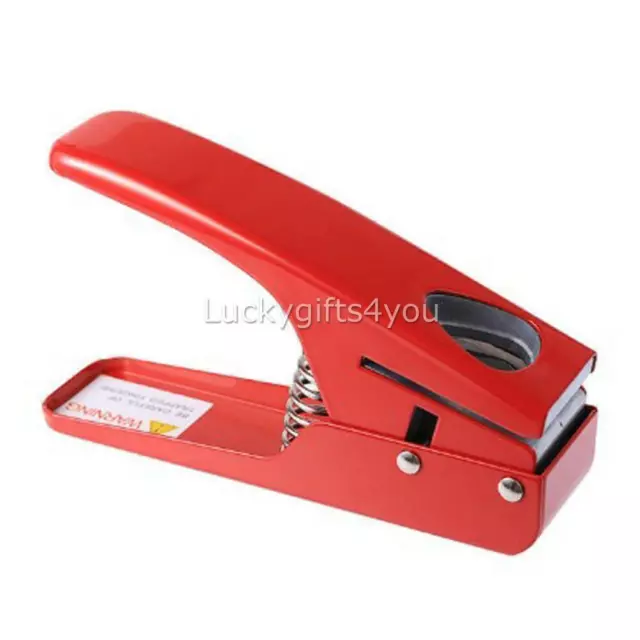 Guitar Pick Punch DIY Maker Hole Punch Plastic Card Cutter Hot Machine Sale Red 3