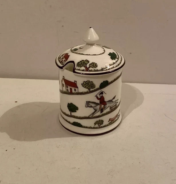 Coalport Jagdszenen kleiner dekorativer Marmeladentopf
