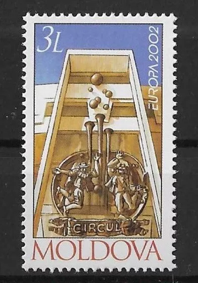 2002 - Moldavia - Europa Cept - La Circo - 1 Valor Nuevo MNH MF111049