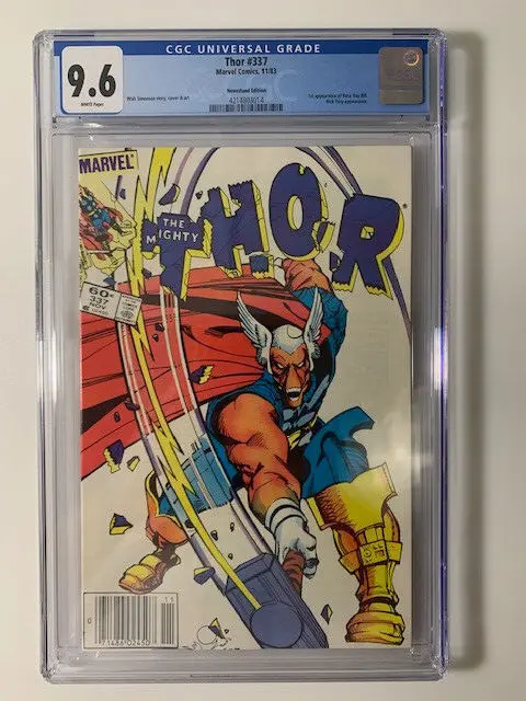 Mighty Thor #337 NM+ CGC 9.6 Newsstand! 1st Appearance Beta Ray Bill!
