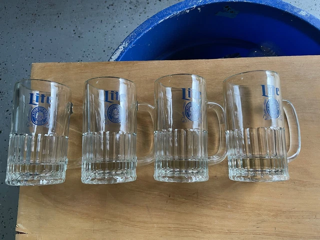 Vintage Miller Lite Beer Mug Set