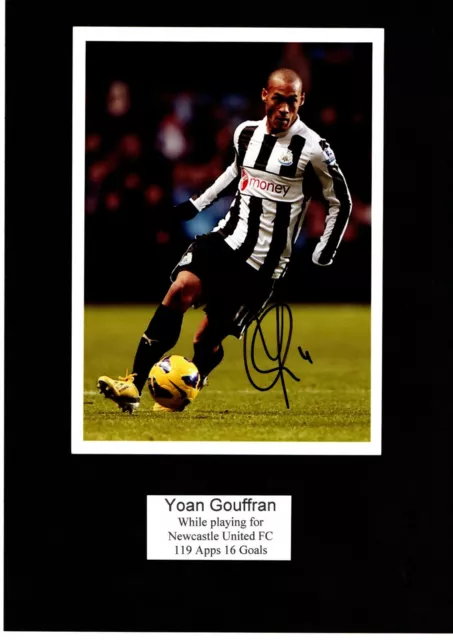 Yoan Gouffran Signed Photo & COA Newcastle United FC