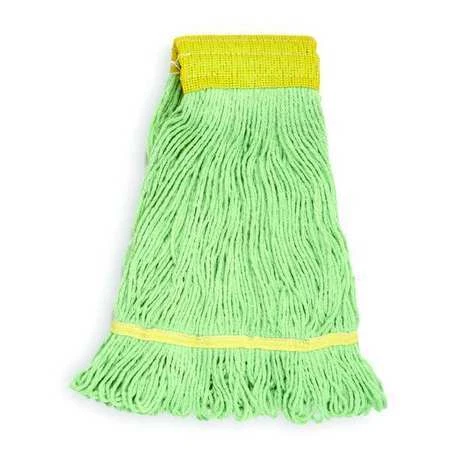 Tough Guy 1Nnw3 4-Ply Resin/Polyester Blend/Pet Wet Mop, Looped, Green