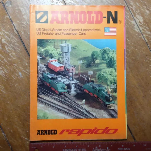 Arnold-N Rapido catalog 1975-76 Diesel Steam Electric Freight Passenger