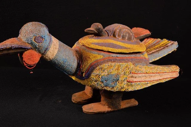 21881 A Primitive African Bamun Elephant Schale Cameroon