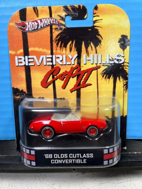 1/64 Hot Wheels Real Riders Retro Beverly Hills Cop Ii 68 Oldsmobile Convertible