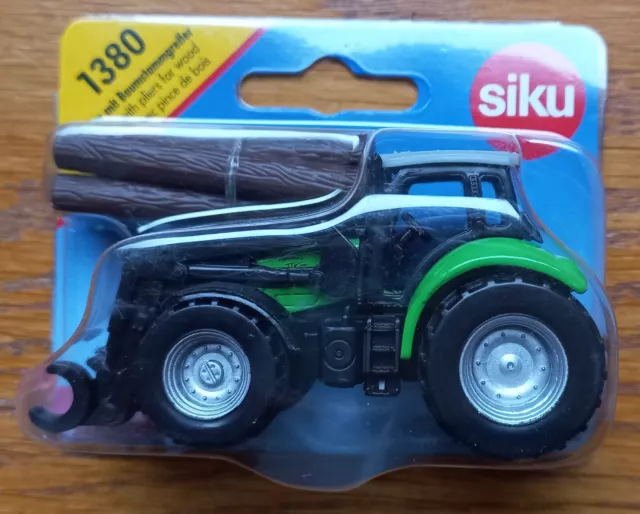 SIKU 1380 tracteur avec pince de bois HO 1/87 NEUF