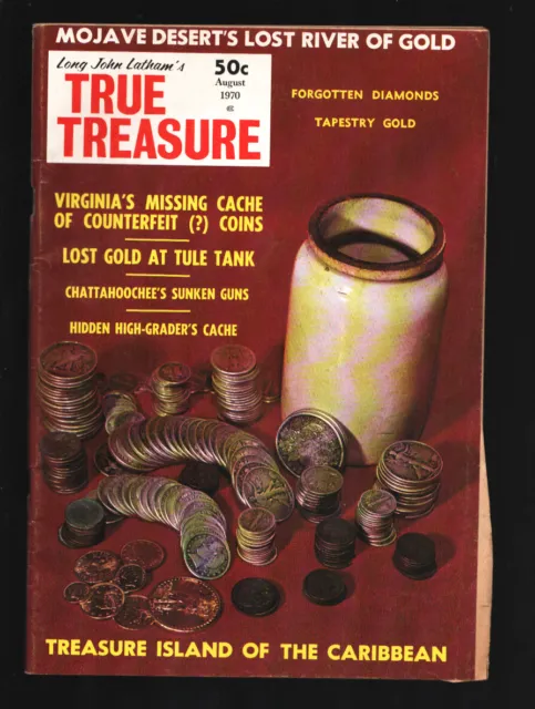 True Treasure 8/1970-Long John Latham-Treasure Island of Caribbean-Mojave Des...