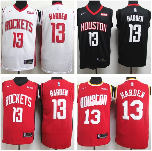 CLASSIC JAMES HARDEN 13 Houston Rockets Basketball Jersey Stitched 18.68 PicClick UK