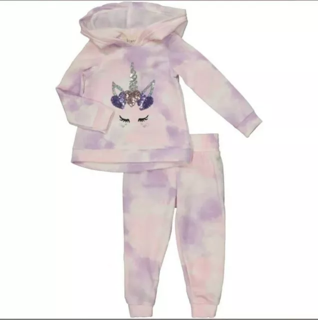 BTWEEN Pink & Purple Unicorn Tracksuit Set Size 18 Months New