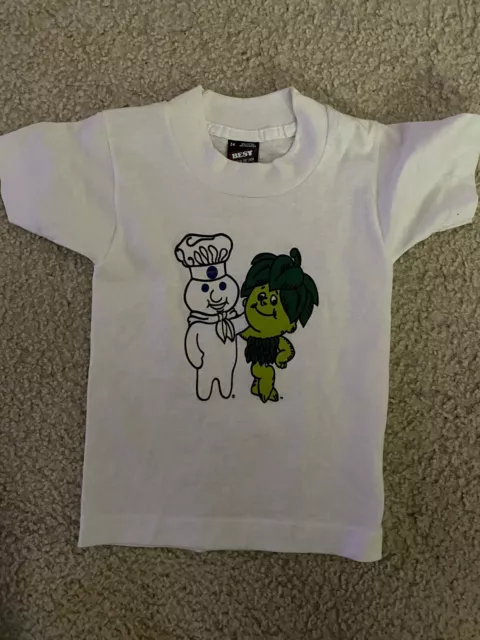 Pillsbury Doughboy T-  Shirt 2-4 Child Size Green Giant & Doughboy